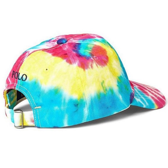 NEW POLO rainbow tie dye baseball cap hat ralph - Picture 2 of 16